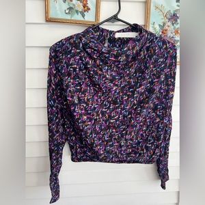 ASTR the Label colorful top spotted speckled